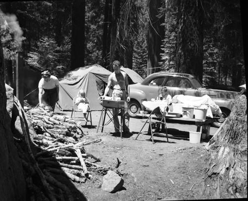 Camping, Upper Paradise Campground, Mr. Kenton William Ard and family, 4955 Tony Ave, San Jose 24, CA