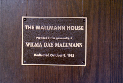 The Wilma Day Mallman House Dedication