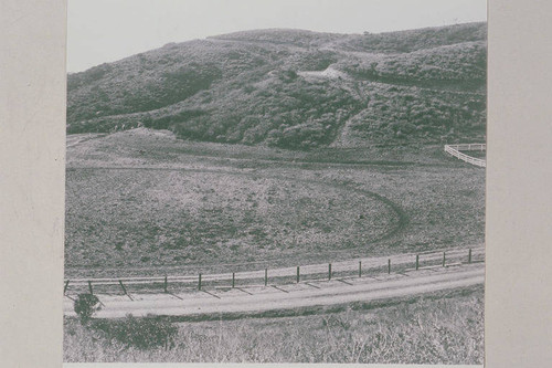View of the site that became Will Rogers State Park, Rustic Canyon, Calif