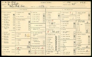 WPA household census for 1150 ECHO PARK AVE, Los Angeles