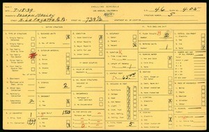 WPA household census for 739 1/2 N LA FAYETTE PARK, Los Angeles