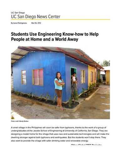 Students Use Engineering Know-how to Help People at Home and a World Away