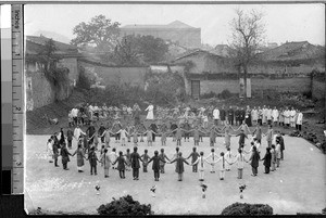 Chinese boys and girls at play, Fuzhou, Fujian, China, 1915