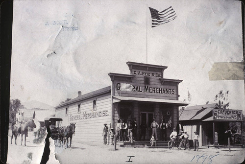 Photograph of the C. A. Reid and Co. Merchantile Store in Banning, California