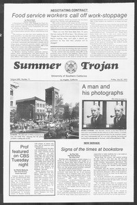 Summer Trojan, Vol. 72, No. 8, July 22, 1977