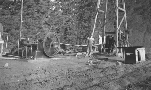 Hillebrecht Ranch irrigation pumping plant in Orange, California, 1910