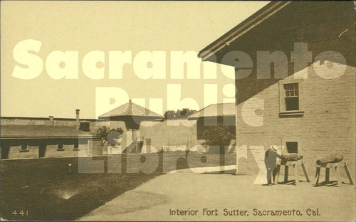 Interior Fort Sutter, Sacramento, Cal