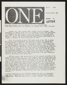 ONEletter 21/10 (1976-10)
