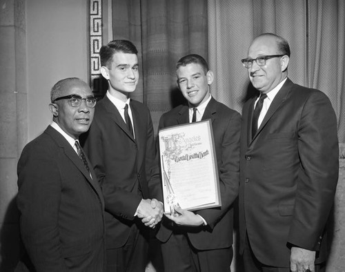 Councilman for a day, Los Angeles, 1963