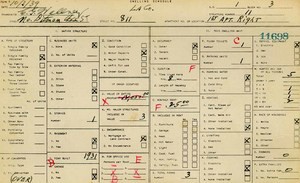 WPA household census for 811 N DITMAN