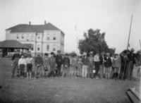 1910s - Boys in front of Burbank Grammar School