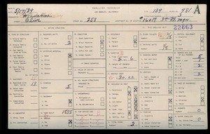 WPA household census for 258 S OLIVE STREET, Los Angeles