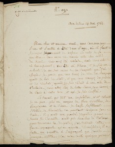Voltaire, letter, 1762 May 24, to Cideville