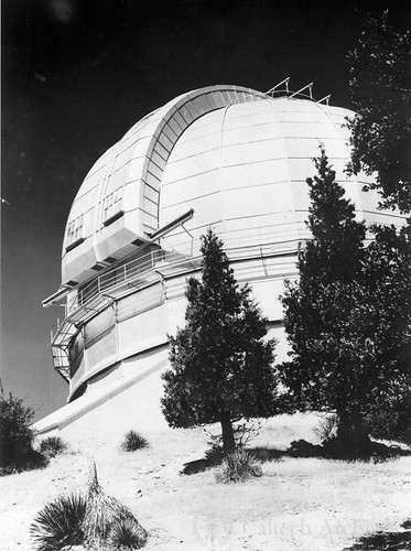Dome of the 100” Hooker telescope, shutter closed--Mt. Wilson