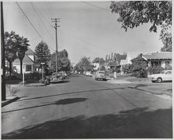 Intersection of Washington Street and 6th Street, Santa Rosa, California, October 24, 1952