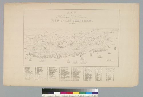 Key to Robinson & Snow's view of San Francisco [California], 1864