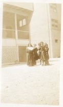 Nun with Group of Students at Notre Dame High School