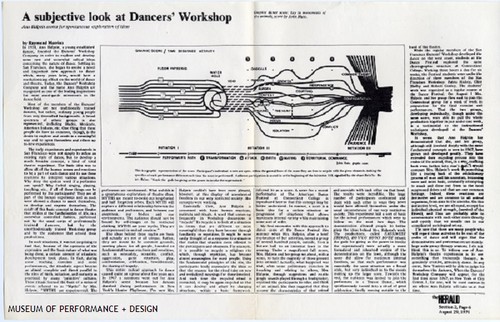 "A Subjective Look at Dancers' Workshop" Ann Halprin scores for spontaneous exploration of ideas" by Raymond Macrino
