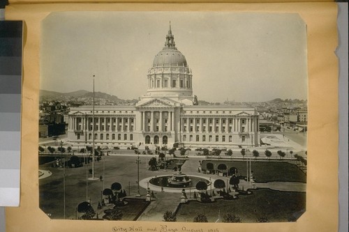 City Hall and Plaza. August, 1915. [No. 2549?]
