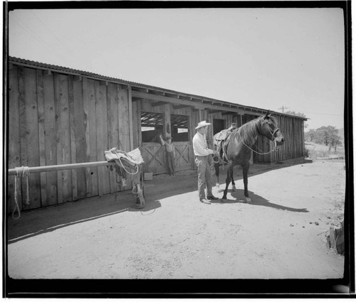 Rogers, James, residence (Rancho Oso Pardo) ["Traditional ranch house for a working ranch"]. Barn