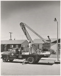 [Exterior general view of utility truck Newbery Electric Corporation]