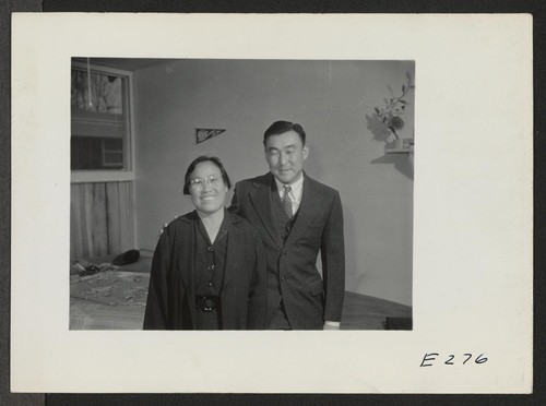 A mother and son of Japanese ancestry. Another son is in the U.S. Army. Photographer: Parker, Tom Denson, Arkansas