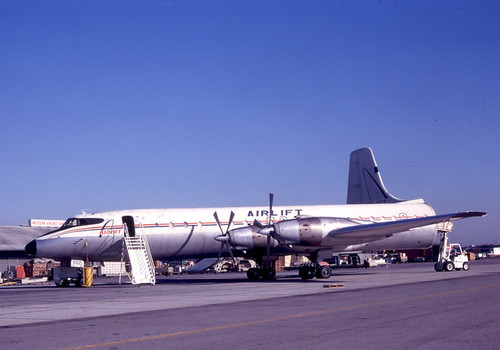 Cl-44 being unloaded lax 8-20-69