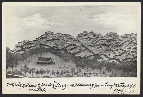 Oak City National Park; Asazawa Memory painting photograph on Utah, 1944, -10