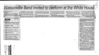 Watsonville Band invited to perform at the White House