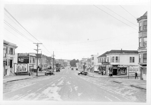 [Arguello Boulevard at McAllister Street, 1929]