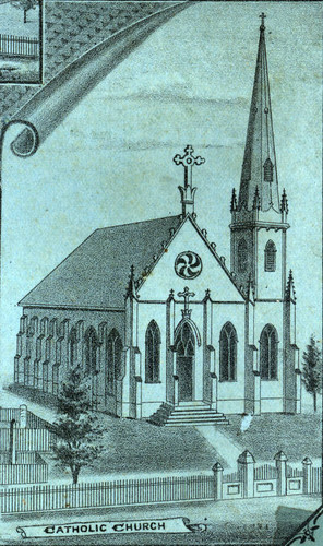 Catholic Church in San Rafael, California, 1884 [illustration]