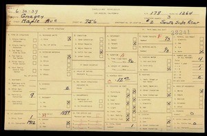 WPA household census for 756 MAPLE, Los Angeles