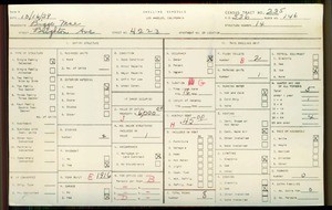 WPA household census for 4223 BRIGHTON AVENUE, Los Angeles County