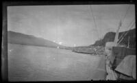 Ketchikan, viewed from the rail of the Aleutian, Ketchikan vicinity, 1946