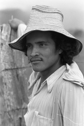 Agricultural worker, La Chamba, Colombia, 1975