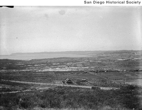 View of homes and wetlands from San Diego looking toward Point Loma