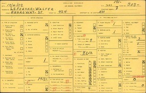 WPA household census for 424 BROADWAY ST, Los Angeles County