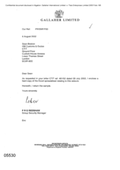 [Letter from PRG Redshaw to Sean Brabon regarding CTIT letter]