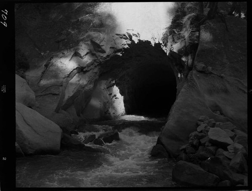Big Creek - Mammoth Pool - General view of diversion tunnel outlet portal