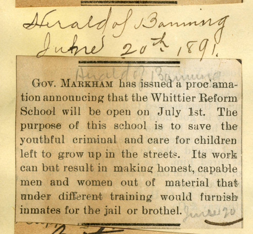 Governor Markham proclamation