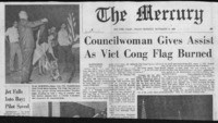 Councilwoman Gives Assist as Viet Cong Flag Burned