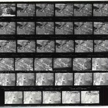 Photographs of landscape of Bolinas Bay. Proof sheet of 35mm aerial images of Bolinas and Bolinas Lagoon