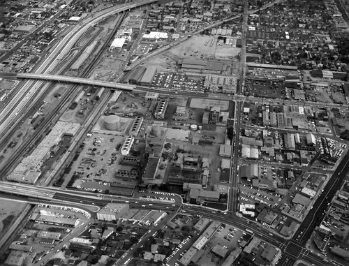 1960s - Aerial View of Olive and Magnolia Bridges