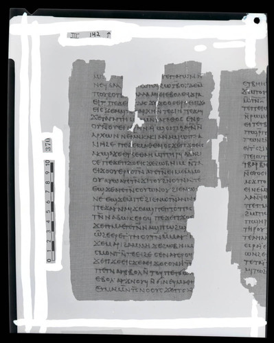 Codex III, papyrus page 142