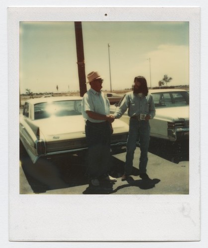 Cadillac Ranch photographs (Chip looking for Cadillacs)