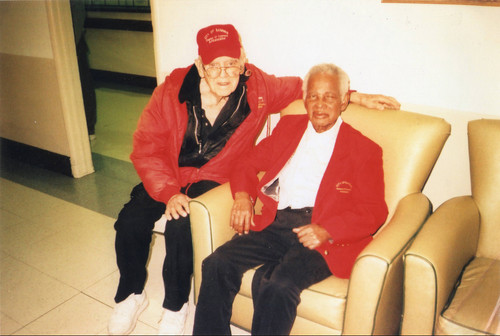 Photograph of Amos ""Bud"" Mathewson and Roosevelt Williams