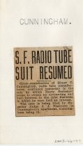 S.F. Radio Tube Suit Resumed
