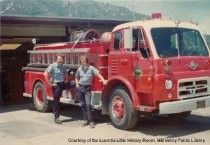 Firemen and truck, circa 1970's