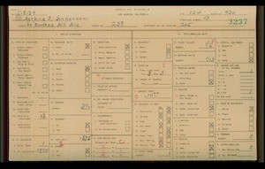 WPA household census for 238 S BUNKER HILL, Los Angeles