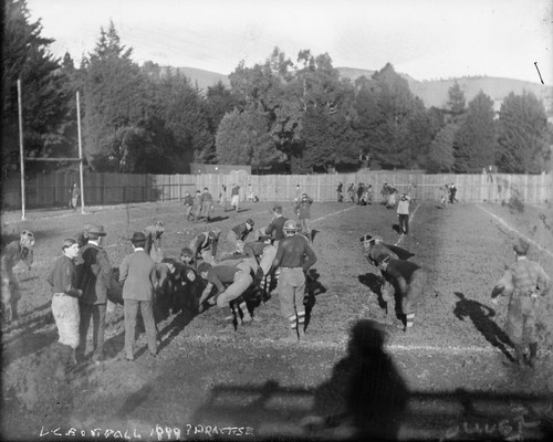 "U.C. football, 1899? Practise [negative]